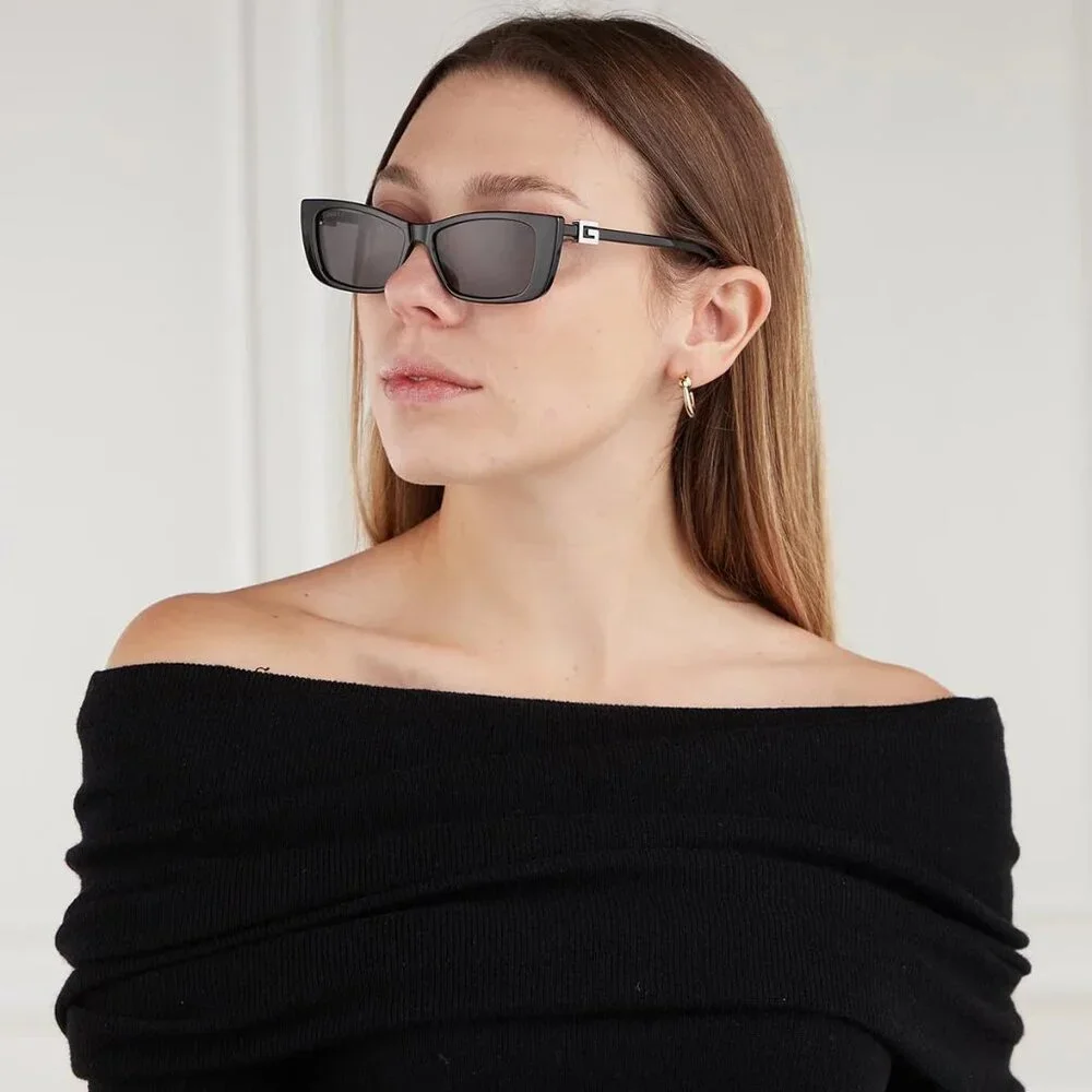 Gucci | Accessories | New Gucci Gg681s 01 Black Cat Eye Women